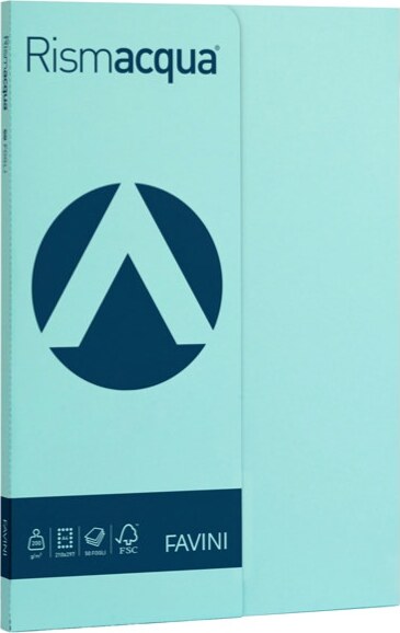 Carta Rismacqua Small - A4 - 200 gr - celeste 08 - Favini - conf. 50 fogli Casa e cucina/Hobby creativi/Carta e lavorazione della carta/Carta/Carta decorativa Eurocartuccia - Pavullo, Commerciovirtuoso.it