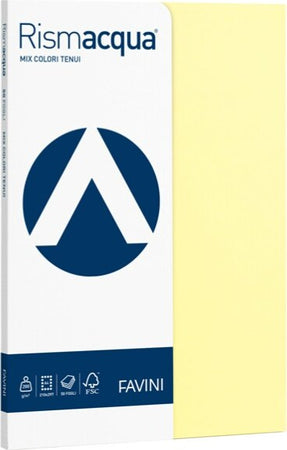 Carta Rismacqua Small - A4 - 200 gr - mix 5 colori - Favini - conf. 50 fogli Casa e cucina/Hobby creativi/Carta e lavorazione della carta/Carta/Carta decorativa Eurocartuccia - Pavullo, Commerciovirtuoso.it