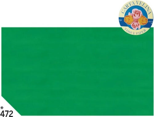 Carta velina - 50x70cm - 20 gr - verde prato 472 - Rex Sadoch - busta 26 pezzi Casa e cucina/Hobby creativi/Carta e lavorazione della carta/Carta/Carta crespa Eurocartuccia - Pavullo, Commerciovirtuoso.it