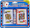 Carte-da-gioco-francesi-plastificate-per-poker-ramino-las-vegas-scala-40-mazzo-da-52-carte-e-2-matte-con-6-dadi