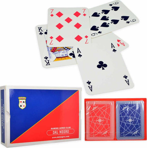 Carte per gioco da tavola Plastificate Dal Negro collezione Aero Club. Giochi e giocattoli/Giochi da tavola di società e accessori/Giochi da tavolo/Giochi di società MagiediNatale.it - Altamura, Commerciovirtuoso.it