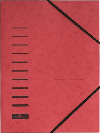 Cartella 3 lembi - con elastico - cartoncino - A4 - rosso - Pagna Cancelleria e prodotti per ufficio/Archivio ufficio e accessori per scrivania/Archivio ufficio/Cartelle/Cartelle portadocumenti Eurocartuccia - Pavullo, Commerciovirtuoso.it