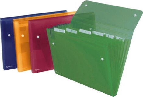 Cartella a soffietto Ice - 6 tasche - 22x30 cm - colori assortiti - Rexel Cancelleria e prodotti per ufficio/Archivio ufficio e accessori per scrivania/Archivio ufficio/Cartelle/Cartelle portadocumenti Eurocartuccia - Pavullo, Commerciovirtuoso.it