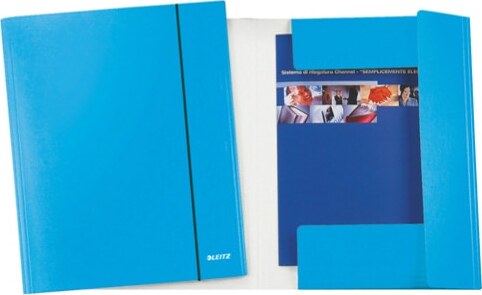 Cartella con elastico WOW - cartoncino plastificato - 3 lembi - 25x35 cm - azzurro metal - Leitz [multipack] 5 pezzi Cancelleria e prodotti per ufficio/Archivio ufficio e accessori per scrivania/Archivio ufficio/Cartelle/Cartelle portadocumenti Eurocartuccia - Pavullo, Commerciovirtuoso.it