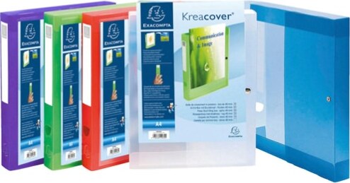 Cartella personalizzabile con bottone Kreacover - PPL - 24x32 cm - dorso 4 cm - colori assortiti - Exacompta [multipack] 5 pezzi Cancelleria e prodotti per ufficio/Archivio ufficio e accessori per scrivania/Archivio ufficio/Cartelle/Cartelle portadocumenti Eurocartuccia - Pavullo, Commerciovirtuoso.it