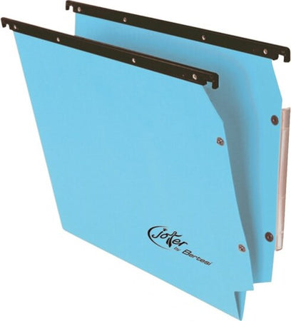 Cartella sospesa Joker - armadio - interasse 33 cm - fondo V - 32 6x28 cm - blu - Bertesi [multipack] 25 pezzi Cancelleria e prodotti per ufficio/Archivio ufficio e accessori per scrivania/Archivio ufficio/Cartelle/Cartelle portadocumenti da appendere Eurocartuccia - Pavullo, Commerciovirtuoso.it