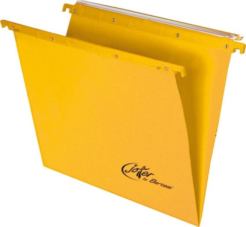 Cartella sospesa Joker - cassetto - interasse 39 cm - fondo V - 37x25 cm - giallo - Bertesi [multipack] 25 pezzi Cancelleria e prodotti per ufficio/Archivio ufficio e accessori per scrivania/Archivio ufficio/Cartelle/Cartelle portadocumenti da appendere Eurocartuccia - Pavullo, Commerciovirtuoso.it