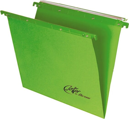Cartella sospesa Joker - cassetto - interasse 39 cm - fondo V - 37x25 cm - verde - Bertesi [multipack] 25 pezzi Cancelleria e prodotti per ufficio/Archivio ufficio e accessori per scrivania/Archivio ufficio/Cartelle/Cartelle portadocumenti da appendere Eurocartuccia - Pavullo, Commerciovirtuoso.it