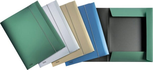 Cartelle 3 lembi con elastico Metal - PPl - dorso 0-1 cm - 24x33cm - colori assortiti - Favorit [multipack] 20 pezzi Cancelleria e prodotti per ufficio/Archivio ufficio e accessori per scrivania/Archivio ufficio/Cartelle/Cartelle a soffietto espandibili Eurocartuccia - Pavullo, Commerciovirtuoso.it