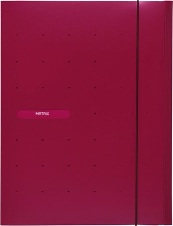 Cartellina 3 lembi Matrix - con elastico - PPL - 24x33 cm - rosso porpora - Favorit Cancelleria e prodotti per ufficio/Archivio ufficio e accessori per scrivania/Archivio ufficio/Cartelle/Cartelle a soffietto espandibili Eurocartuccia - Pavullo, Commerciovirtuoso.it