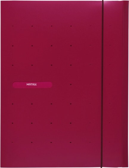 Cartellina 3 lembi Matrix - con elastico - PPL - 24x33 cm - rosso porpora - Favorit Cancelleria e prodotti per ufficio/Archivio ufficio e accessori per scrivania/Archivio ufficio/Cartelle/Cartelle a soffietto espandibili Eurocartuccia - Pavullo, Commerciovirtuoso.it