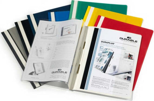 Cartellina ad aghi Duraplus - copertina personalizzabile - 21x29 7 cm - rosso - Durable [multipack] 25 pezzi Cancelleria e prodotti per ufficio/Archivio ufficio e accessori per scrivania/Archivio ufficio/Cartelle/Cartelle portadocumenti Eurocartuccia - Pavullo, Commerciovirtuoso.it