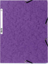 Cartellina con elastico - cartoncino lustrE' - 3 lembi - 400 gr - 24x32 cm - viola - Exacompta [multipack] 25 pezzi Cancelleria e prodotti per ufficio/Archivio ufficio e accessori per scrivania/Archivio ufficio/Cartelle/Cartelle portadocumenti Eurocartuccia - Pavullo, Commerciovirtuoso.it