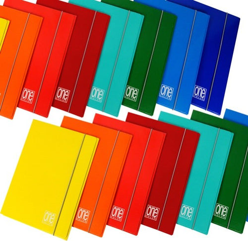 Cartellina One Color - con elastico - 3 lembi - 26 x 35 cm - colori assoriti - Blasetti [multipack] 10 pezzi Cancelleria e prodotti per ufficio/Archivio ufficio e accessori per scrivania/Archivio ufficio/Cartelle/Cartelle portadocumenti Eurocartuccia - Pavullo, Commerciovirtuoso.it