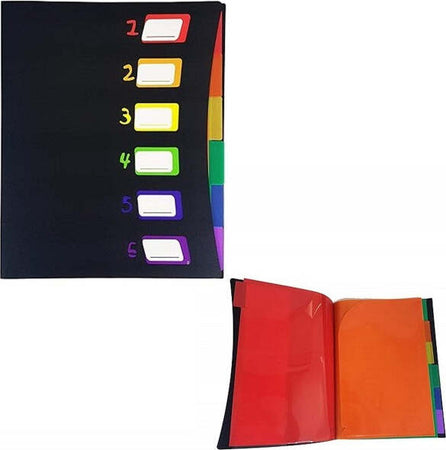 Cartellina Portadocumenti 6 Divisori Classificatori Fogli A4 Appunti Scuola Ufficio Cancelleria e prodotti per ufficio/Archivio ufficio e accessori per scrivania/Archivio ufficio/Cartelle/Cartelle portadocumenti Trade Shop italia - Napoli, Commerciovirtuoso.it