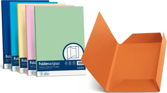 Cartelline 3 lembi Acqua - 200 gr - 24 5x34 5 cm - verde chiaro - Favini - conf. 25 pezzi Cancelleria e prodotti per ufficio/Archivio ufficio e accessori per scrivania/Archivio ufficio/Cartelle/Cartelle portadocumenti Eurocartuccia - Pavullo, Commerciovirtuoso.it