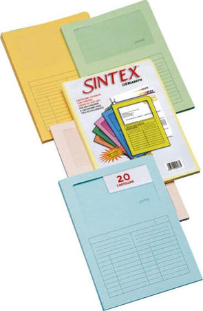 Cartelline a L con finestra Sintex - cartoncino 120 gr - 22x31 cm - mix 5 colori - Blasetti - conf. 20 pezzi Cancelleria e prodotti per ufficio/Archivio ufficio e accessori per scrivania/Archivio ufficio/Cartelle/Cartelle portadocumenti Eurocartuccia - Pavullo, Commerciovirtuoso.it