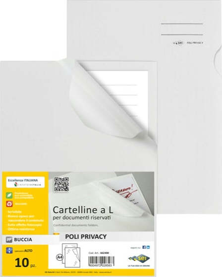 Cartelline a L Poli Privacy - per documenti riservati - Sei Rota Cancelleria e prodotti per ufficio/Archivio ufficio e accessori per scrivania/Archivio ufficio/Cartelle/Cartelle portadocumenti Eurocartuccia - Pavullo, Commerciovirtuoso.it