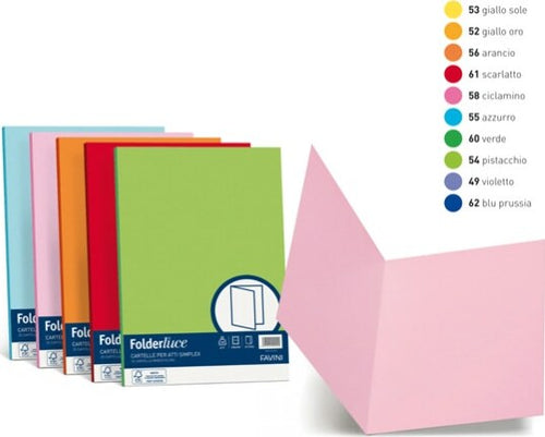 Cartelline semplici Luce - 200 gr - 25x34 cm - ciclamino - Favini - conf. 50 pezzi Cancelleria e prodotti per ufficio/Archivio ufficio e accessori per scrivania/Archivio ufficio/Cartelle/Cartelle portadocumenti Eurocartuccia - Pavullo, Commerciovirtuoso.it