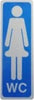 CARTELLINO-ADESIVO-WC-DONNE-15X5CM*