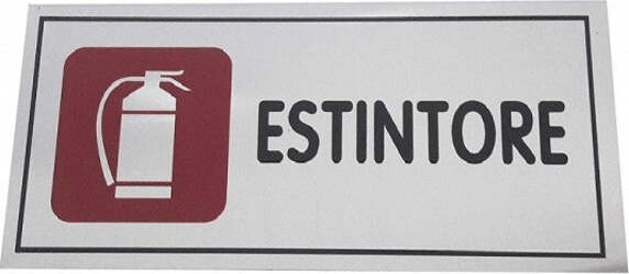 Cartello Adesivo In Metallo Estintore Presenza Indicativa Segnaletica Targhetta Fai da te/Sicurezza e protezione/Attrezzature per sicurezza sul lavoro/Segnaletica antinfortunistica Trade Shop italia - Napoli, Commerciovirtuoso.it