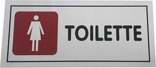 CARTELLO ADESIVO IN METALLO TOILETTE DONNA BAGNO INDICAZIONI TARGHETTA ADESIVA  Trade Shop italia - Napoli, Commerciovirtuoso.it