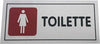 Cartello Adesivo In Metallo Toilette Donna Bagno Indicazioni Targhetta Adesiva Casa e cucina/Decorazioni per interni/Accessori decorativi/Targhe e cartelli Trade Shop italia - Napoli, Commerciovirtuoso.it