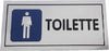 CARTELLO ADESIVO IN METALLO TOILETTE UOMO BAGNO INDICAZIONI TARGA ADESIVA  Trade Shop italia - Napoli, Commerciovirtuoso.it