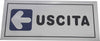 Cartello Adesivo In Metallo Uscita Freccia A Sinistra Indicazioni Segnaletica Targa Fai da te/Sicurezza e protezione/Attrezzature per sicurezza sul lavoro/Segnaletica antinfortunistica Trade Shop italia - Napoli, Commerciovirtuoso.it