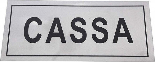 Cartello Adesivo Metallo Cassa Indicazioni Segnaletica Targa Targhetta Adesiva Fai da te/Sicurezza e protezione/Attrezzature per sicurezza sul lavoro/Segnaletica antinfortunistica Trade Shop italia - Napoli, Commerciovirtuoso.it