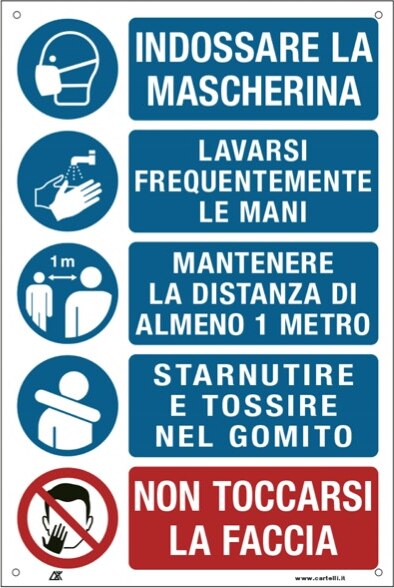Cartello alluminio - disposizioni igieniche generali - 20x30 cm - Cartelli Segnalatori Fai da te/Sicurezza e protezione/Attrezzature per sicurezza sul lavoro/Segnaletica antinfortunistica Eurocartuccia - Pavullo, Commerciovirtuoso.it
