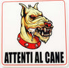 CARTELLO ATTENTI AL CANE 12x12x2.5 CM PVC RIGIDO ADESIVO SEGNALETICA SICUREZZA  Trade Shop italia - Napoli, Commerciovirtuoso.it