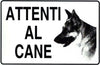 Cartello Attenti Al Cane 20x30 Cm Pvc Rigido Adesivo Segnaletica Sicurezza  Trade Shop italia - Napoli, Commerciovirtuoso.it