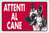 Cartello Attenti Al Cane Rosso Segnaletica 10x20cm Avvertimento Land_82191 Cartelli Segnalatori Trade Shop italia - Napoli, Commerciovirtuoso.it