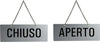 Cartello con catenella - APERTO-CHIUSO - 17 5x6 5 cm - Markin Fai da te/Ferramenta/Numeri civici targhe e cartelli/Targhe per il nome Eurocartuccia - Pavullo, Commerciovirtuoso.it