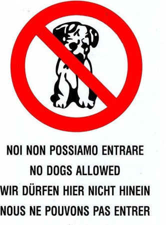 Cartello-Noi-Non-Possiamo-Entrare-Cane-Gatti-Divieto-Segnaletica-Avvertimento