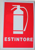 CARTELLO PRESENZA DI ESTINTORE SEGNALETICA SICUREZZA AVVERTIMENTO PLASTIFICATO  Trade Shop italia - Napoli, Commerciovirtuoso.it