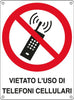 Cartello segnalatore - 16 6x23 3 cm - VIETATO L'USO DI TELEFONI CELLULARI - alluminio - Cartelli Segnalatori Fai da te/Sicurezza e protezione/Attrezzature per sicurezza sul lavoro/Segnaletica antinfortunistica Eurocartuccia - Pavullo, Commerciovirtuoso.it