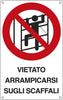 Cartello segnalatore - 16 6x26 2 cm - VIETATO ARRAMPICARSI SUGLI SCAFFALI - alluminio - Cartelli Segnalatori Fai da te/Sicurezza e protezione/Attrezzature per sicurezza sul lavoro/Segnaletica antinfortunistica Eurocartuccia - Pavullo, Commerciovirtuoso.it