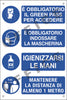 Cartello segnalatore - 20 x 30 cm - E' OBBLIGATORIO IL GREEN PASS - alluminio - Cartelli Segnalatori Fai da te/Sicurezza e protezione/Attrezzature per sicurezza sul lavoro/Segnaletica antinfortunistica Eurocartuccia - Pavullo, Commerciovirtuoso.it