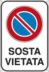 Cartello segnalatore - 20x30 cm - SOSTA VIETATA - alluminio - Cartelli Segnalatori Fai da te/Sicurezza e protezione/Attrezzature per sicurezza sul lavoro/Segnaletica antinfortunistica Eurocartuccia - Pavullo, Commerciovirtuoso.it