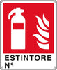Cartello segnalatore - 25x31 cm - ESTINTORE N - alluminio - Cartelli Segnalatori Fai da te/Sicurezza e protezione/Attrezzature per sicurezza sul lavoro/Segnaletica antinfortunistica Eurocartuccia - Pavullo, Commerciovirtuoso.it