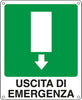 Cartello segnalatore - 25x31 cm - USCITA DI EMERGENZA - alluminio - Cartelli Segnalatori Fai da te/Sicurezza e protezione/Attrezzature per sicurezza sul lavoro/Segnaletica antinfortunistica Eurocartuccia - Pavullo, Commerciovirtuoso.it