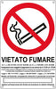 Cartello segnalatore - 27x43 cm - VIETATO FUMARE - alluminio - Cartelli Segnalatori Fai da te/Sicurezza e protezione/Attrezzature per sicurezza sul lavoro/Segnaletica antinfortunistica Eurocartuccia - Pavullo, Commerciovirtuoso.it