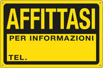Cartello segnalatore - 30x20 cm - AFFITTASI - PPL - Cartelli Segnalatori Fai da te/Sicurezza e protezione/Attrezzature per sicurezza sul lavoro/Segnaletica antinfortunistica Eurocartuccia - Pavullo, Commerciovirtuoso.it