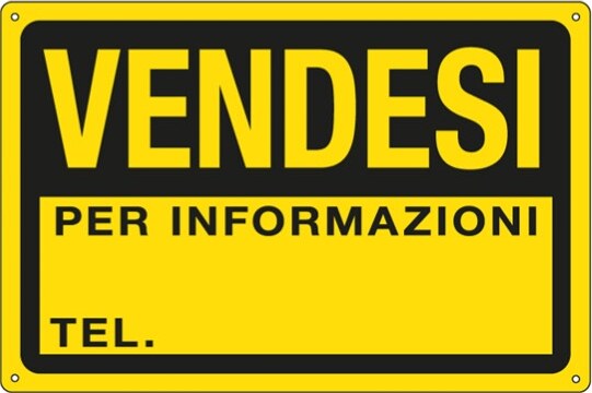 Cartello segnalatore - 30x20 cm - VENDESI - PPL - Cartelli Segnalatori Fai da te/Sicurezza e protezione/Attrezzature per sicurezza sul lavoro/Segnaletica antinfortunistica Eurocartuccia - Pavullo, Commerciovirtuoso.it