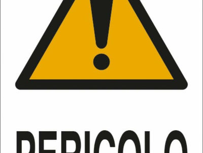 Cartello segnaletica pericolo 30x20 confezione da 3 pezzi