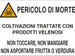 Cartello segnaletica pericolo di morte 50x35 alluminio