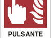 Cartello segnaletica pulsante allarme antincendio 30x20