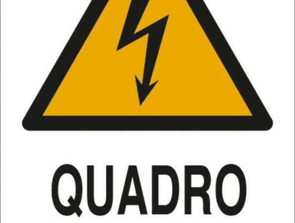 Cartello segnaletica quadro elettrico 30x20